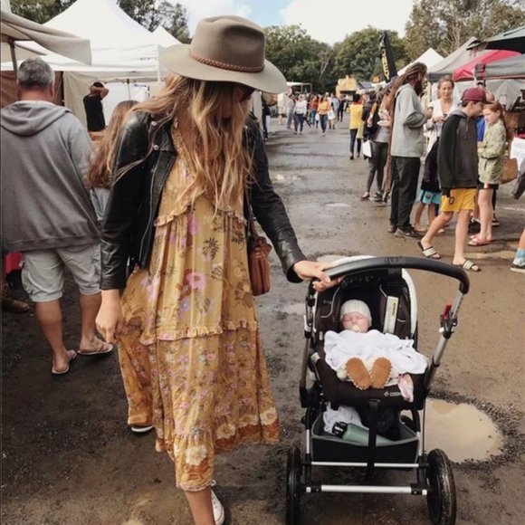 Boho 60s Floral Gypsy Print Maxi Dress Yellow - Picture 7 of 14